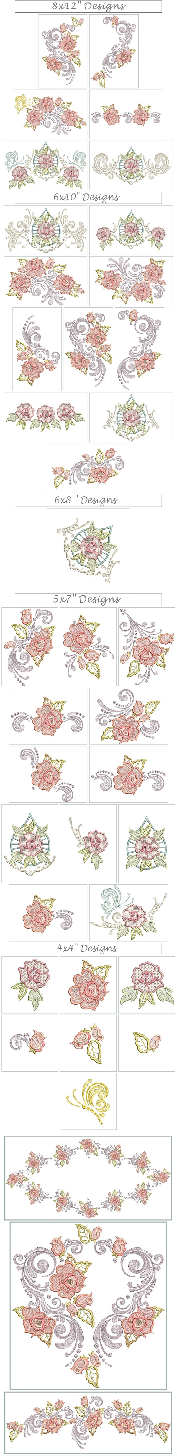 Rococo Inspirations Set 3 Vintage Roses-6