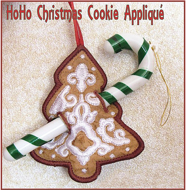 HoHo Christmas Cookie Applique-3