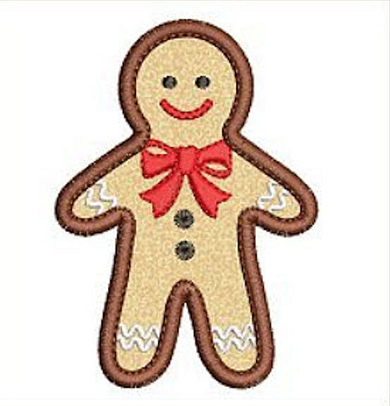 HoHo Christmas Cookie Applique-8