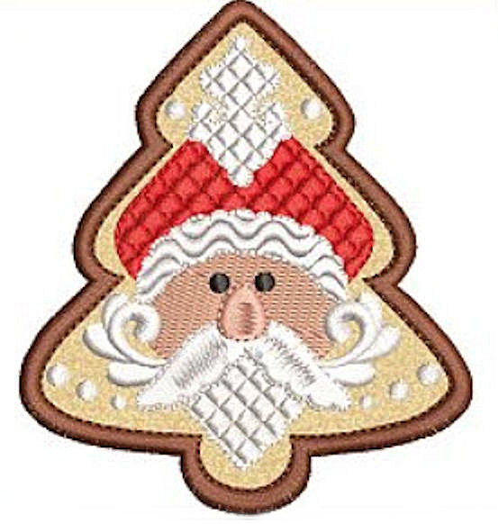 HoHo Christmas Cookie Applique-10