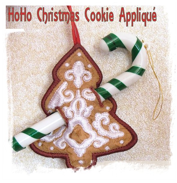 HoHo Christmas Cookie Applique-20