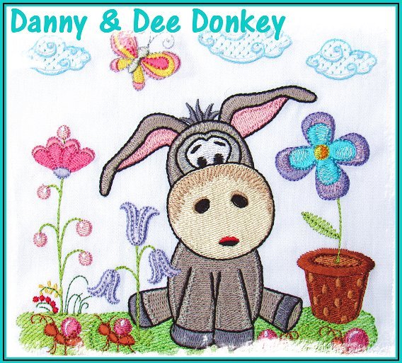 Critters in the Garden - Danny and Dee Donkey-5