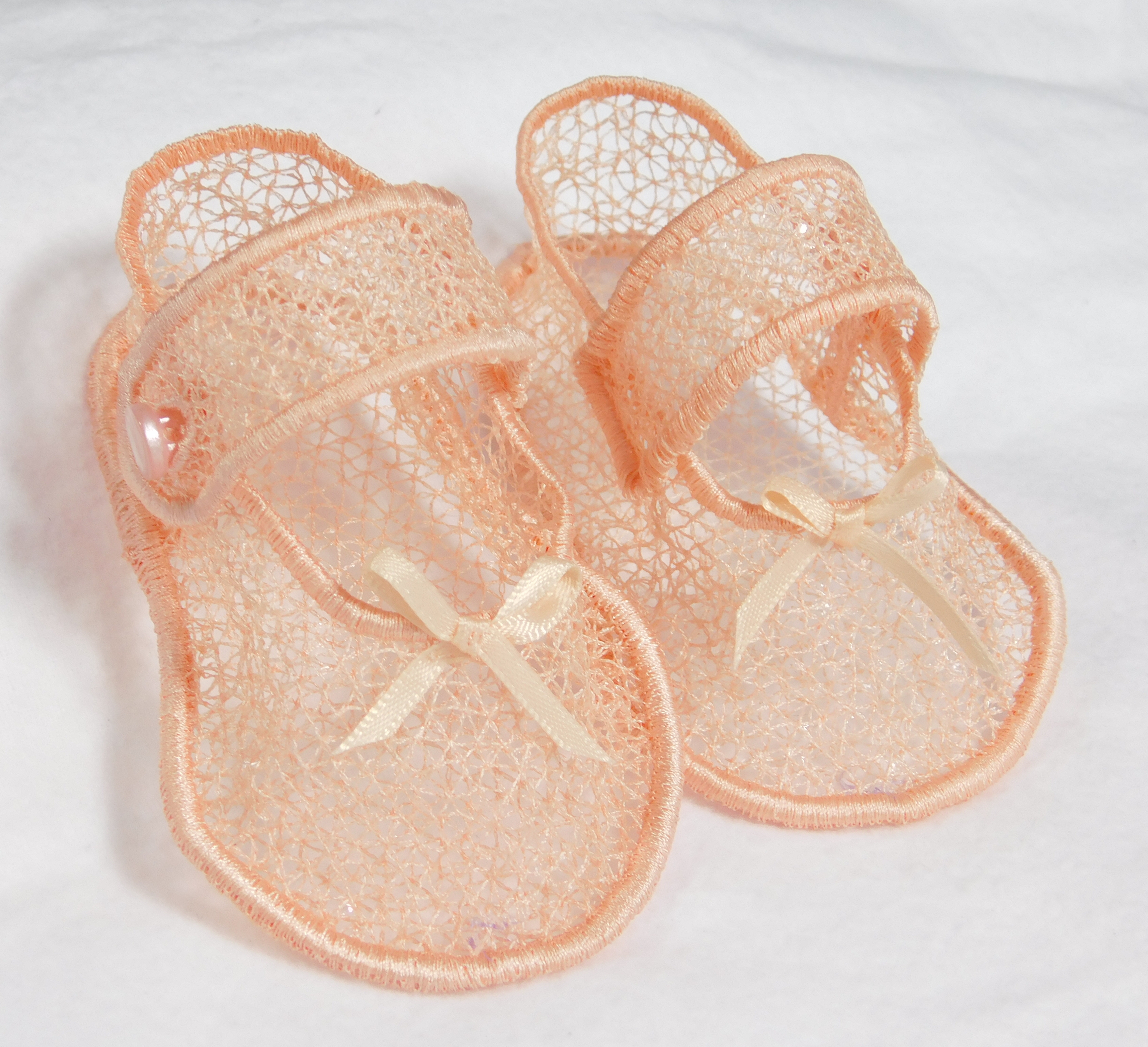 Freestanding Lace Baby Booties-4