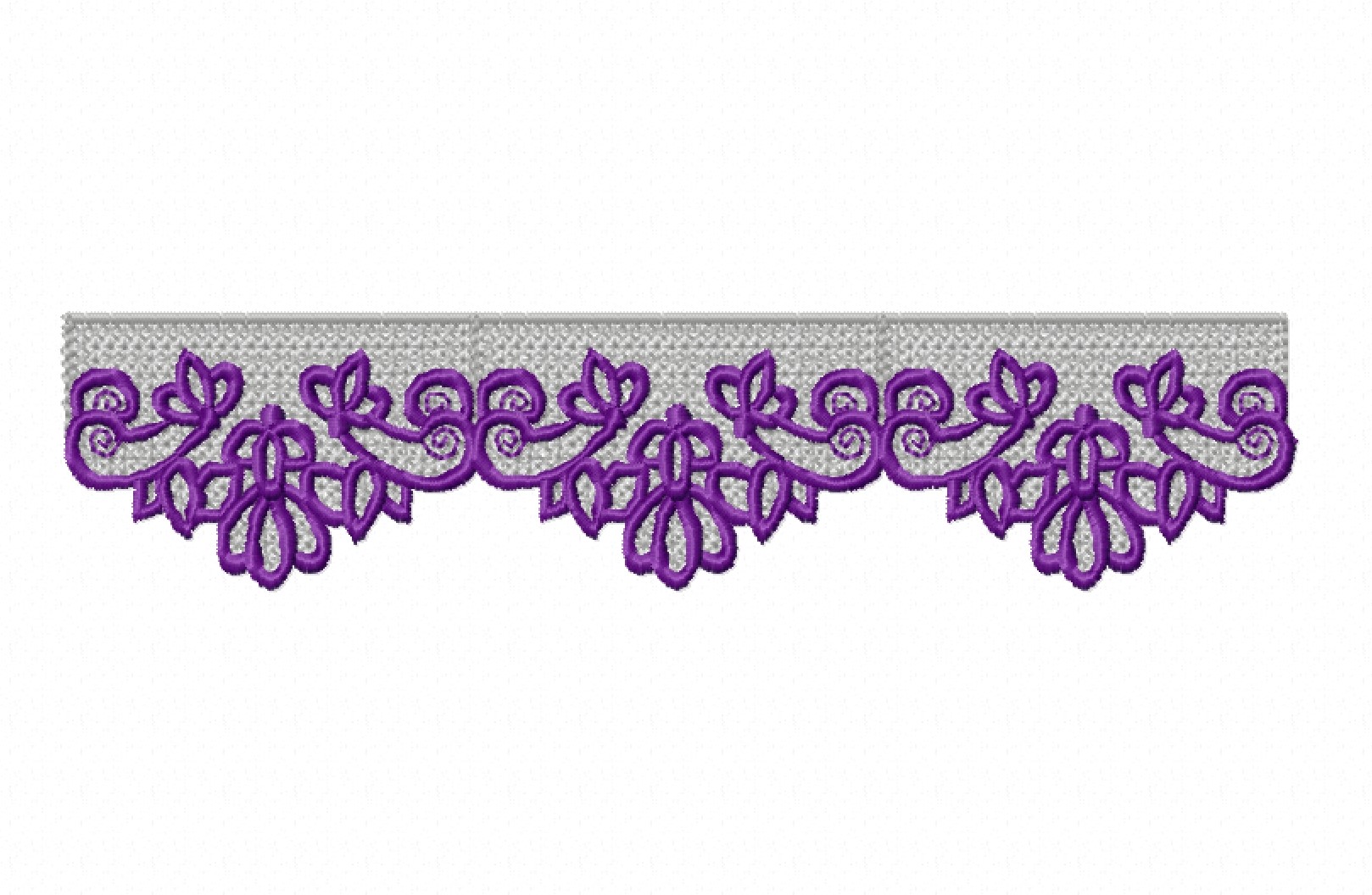 Freestanding Lace Trim & Medallion-12