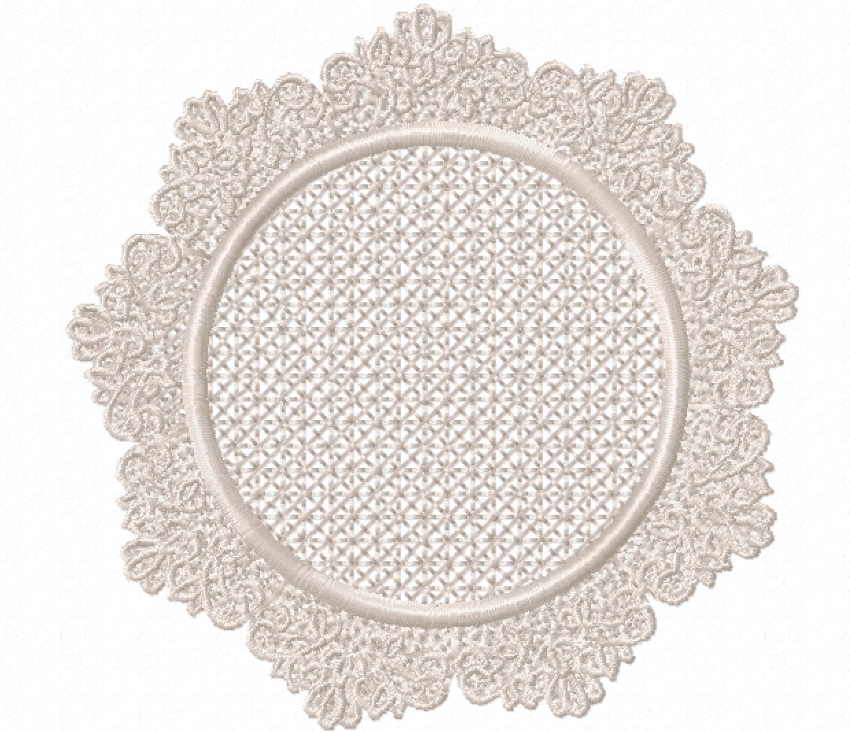 Freestanding Lace Trim & Medallion-14