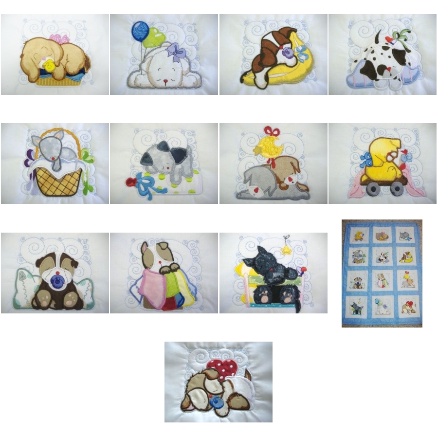 Applique Puppy Quilt