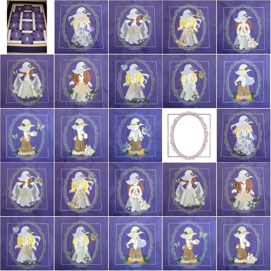 Sunbonnet Kids Quilt 