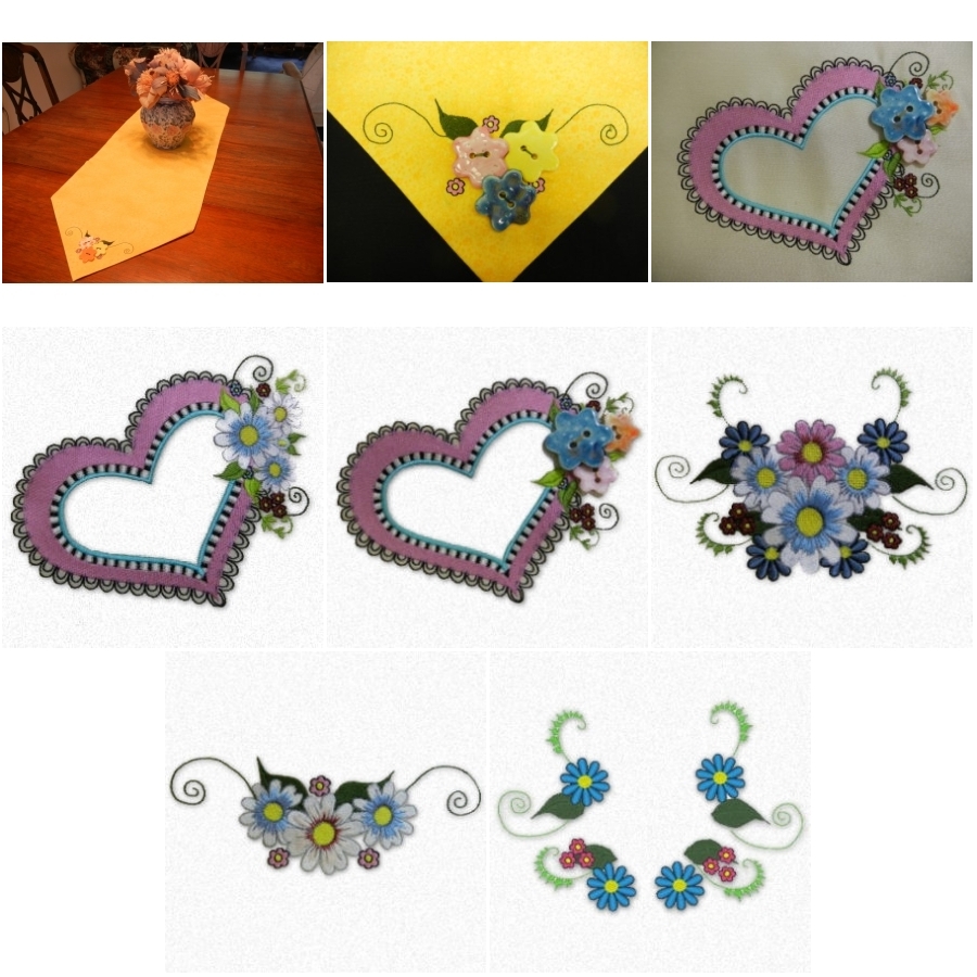 Flowers with Buttons 