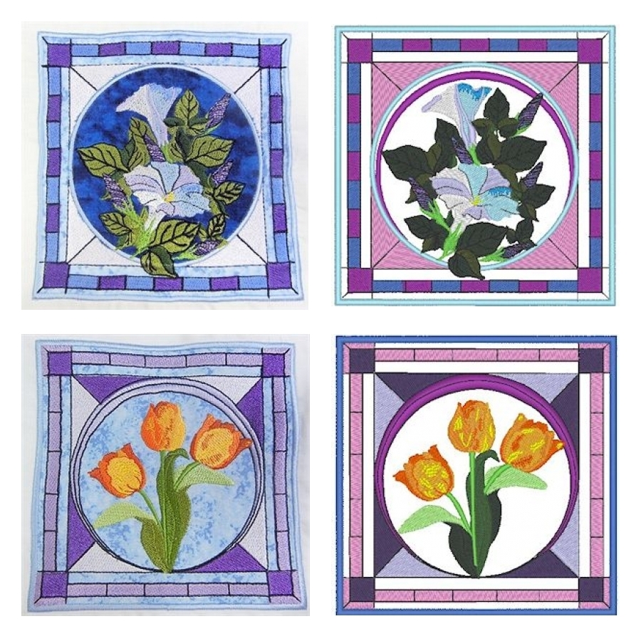 Stained Glass Applique  