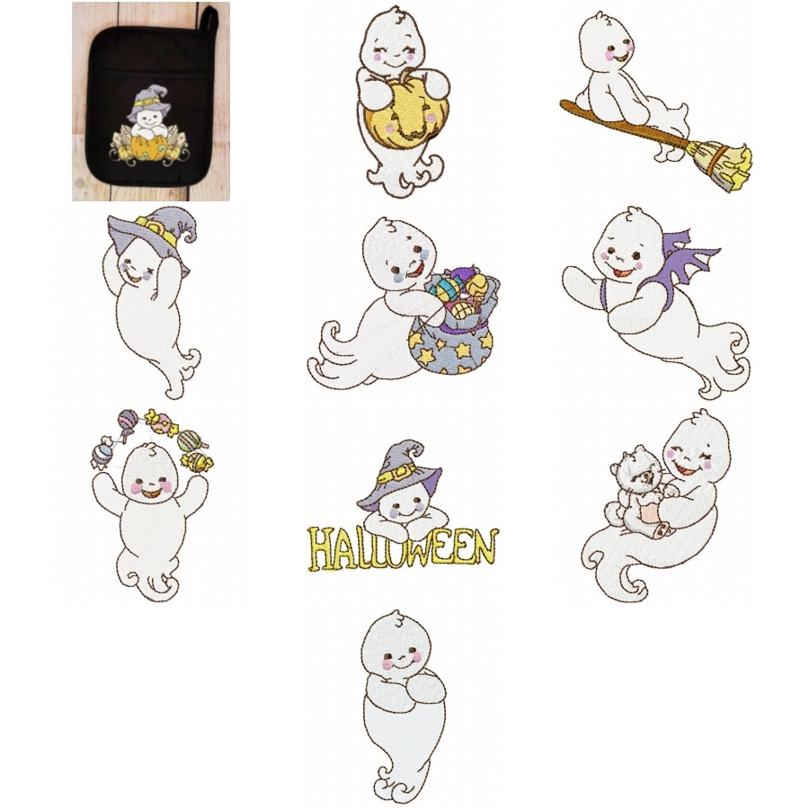 Cute Halloween Ghosts