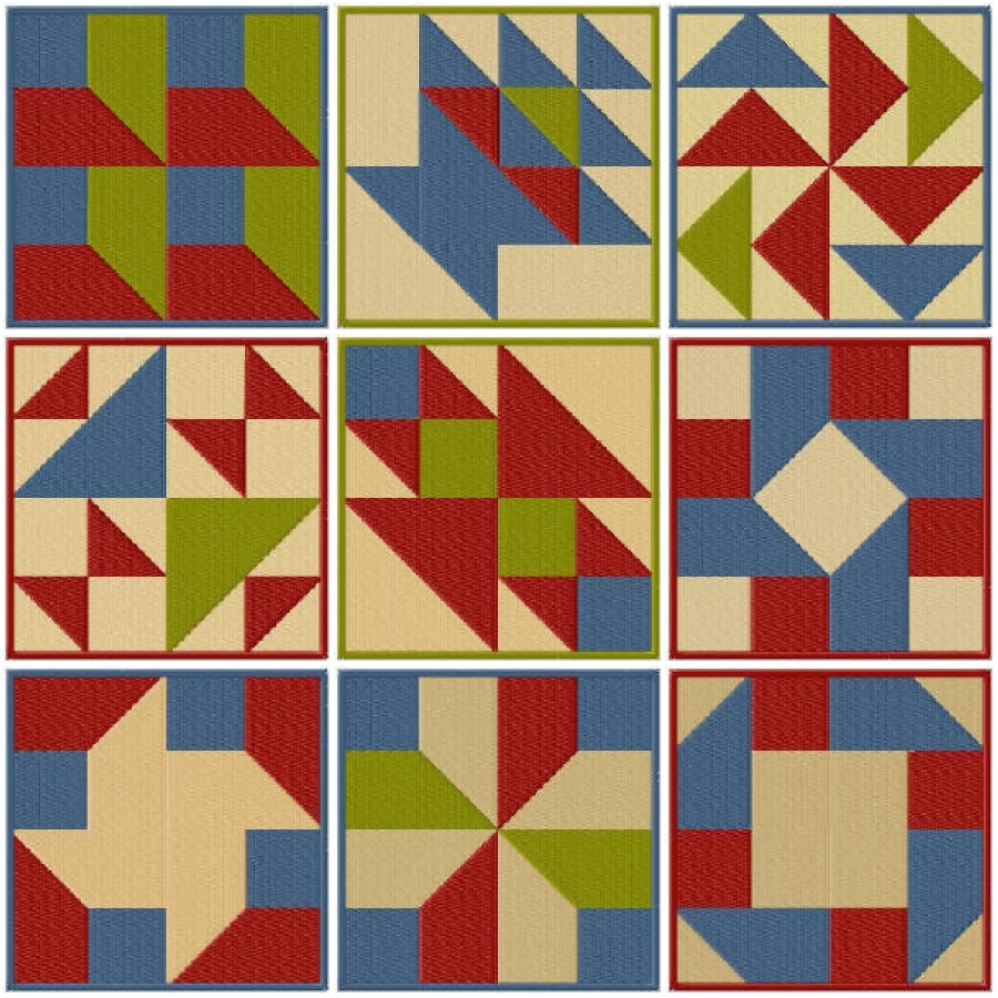 Warm Brandy Quilt Squares