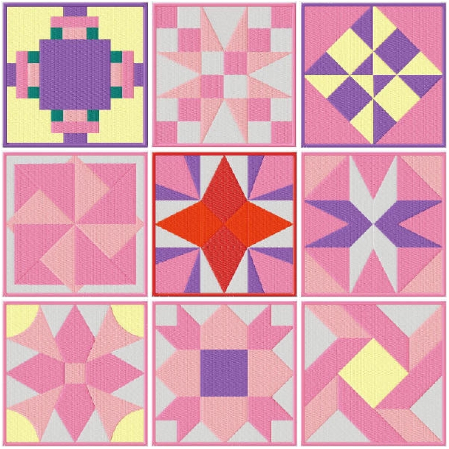 Fresh Morning Air Quilt Squares