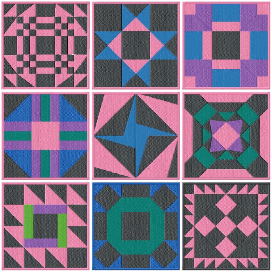 Dazzle Quilt Squares
