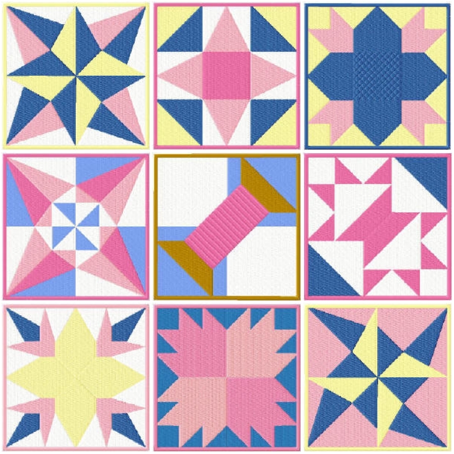 Bright And Beautiful Quilt Squares