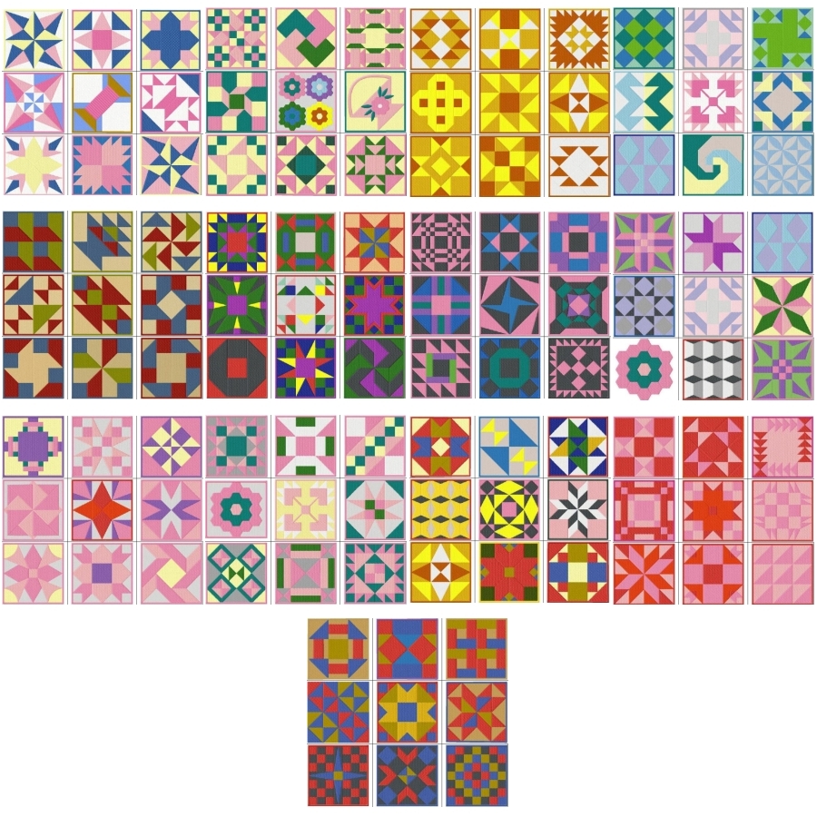 114 QUILT BLOCKS MEGA SET