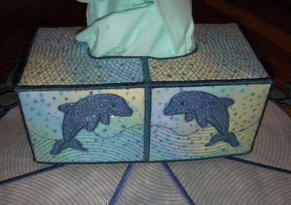 ITH Dolphin Large Tissue Box Cover -3
