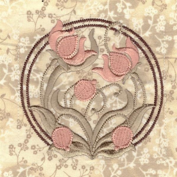 Floral Quilt Circles-8