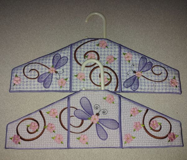 ITH Dragonfly Coat Hanger Covers OregonPatchWorks