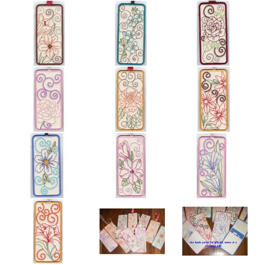Floral Giftcard Bookmarks