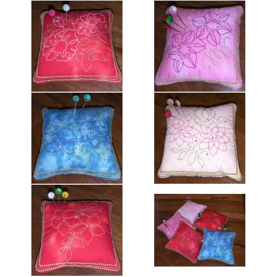 Simple Flowers Pincushions 