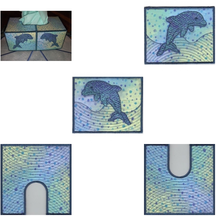 ITH Dolphin Large Tissue Box Cover 