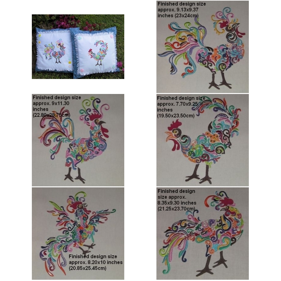 Rainbow Roosters 1 