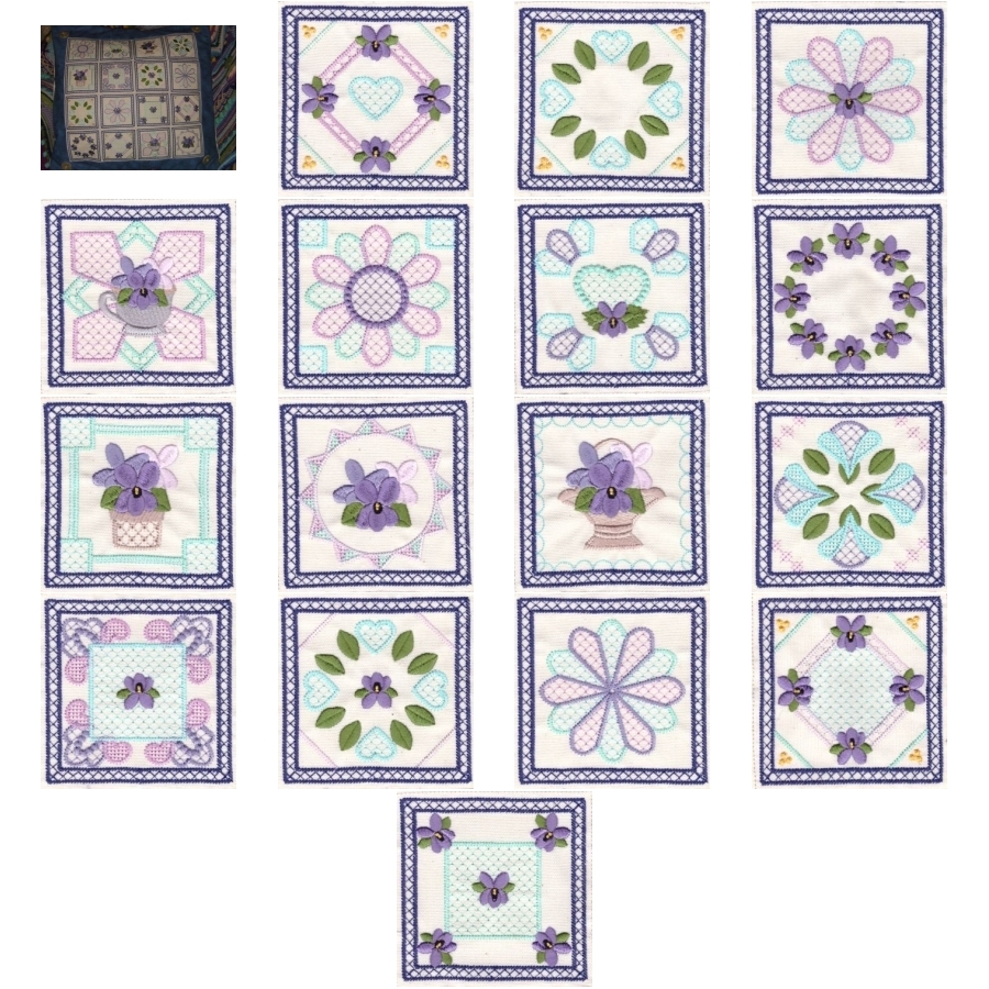Violet Squares 