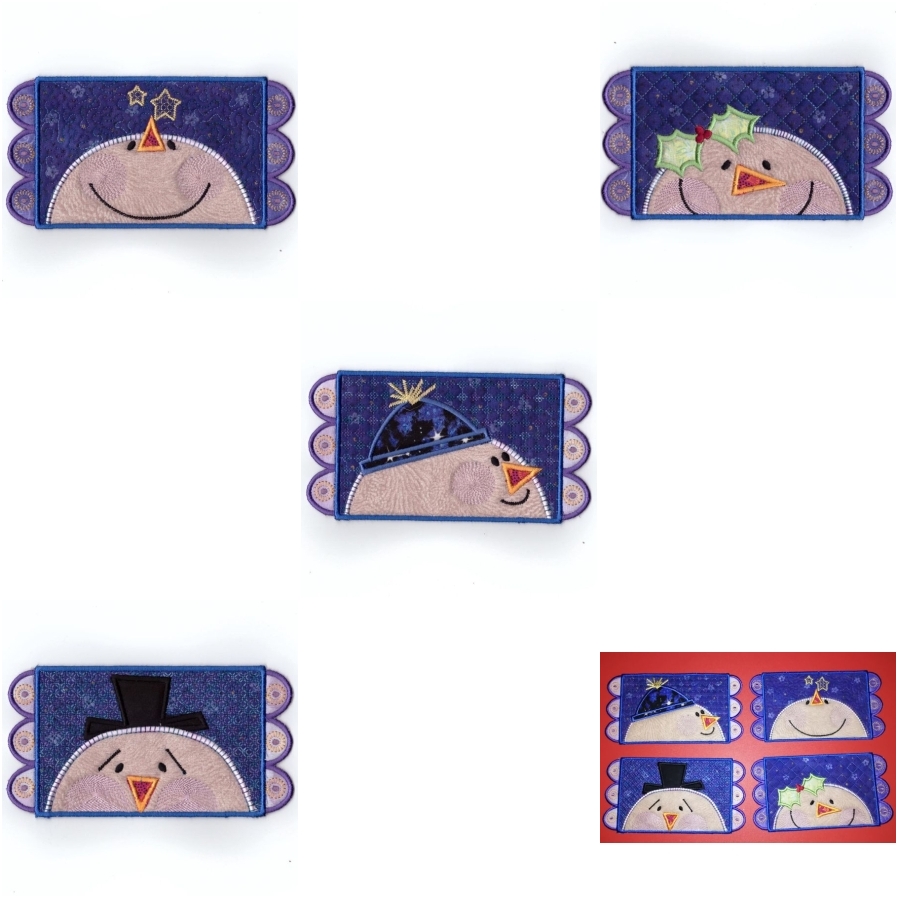 ITH Snowman mug rugs