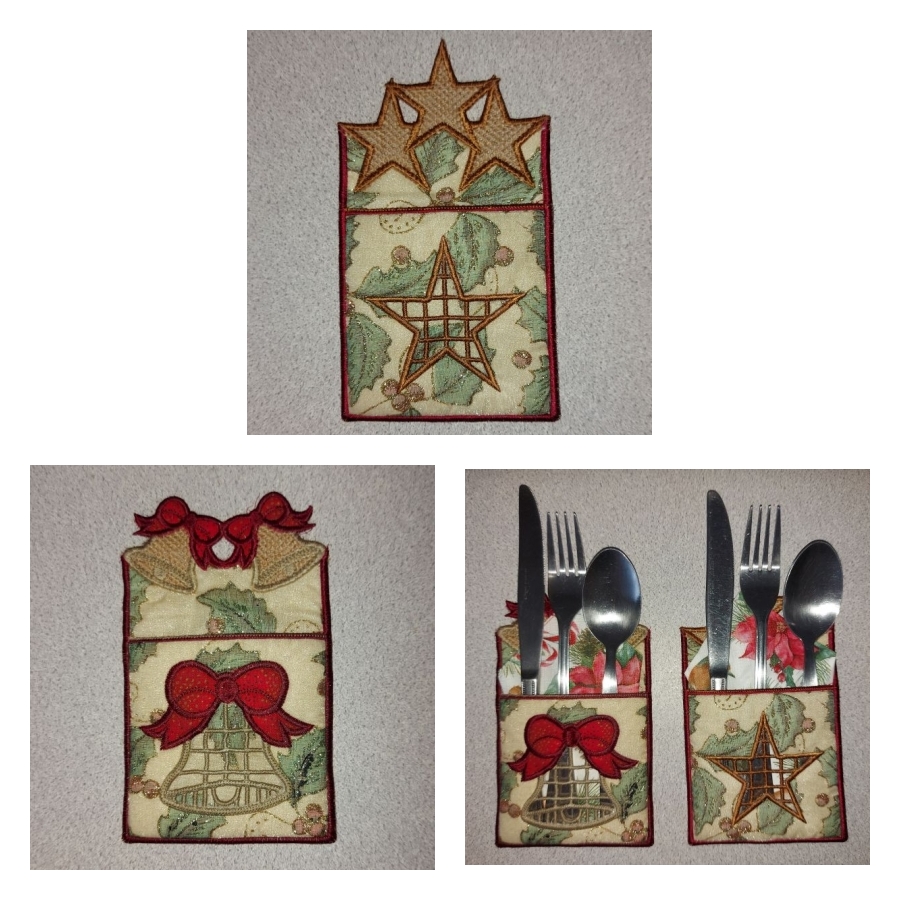 ITH Xmas Cutlery Holders