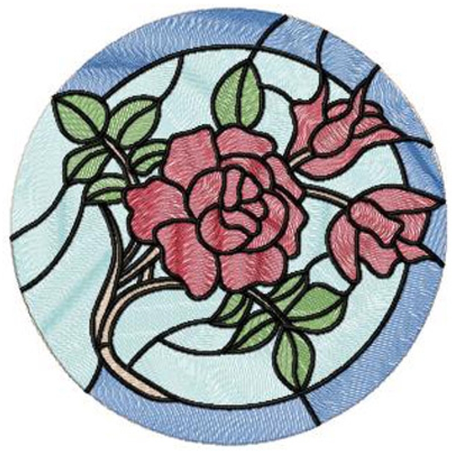Stained Glass Rose 