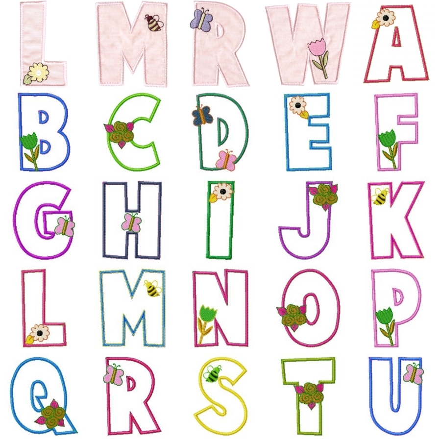 Girly Alphabet 