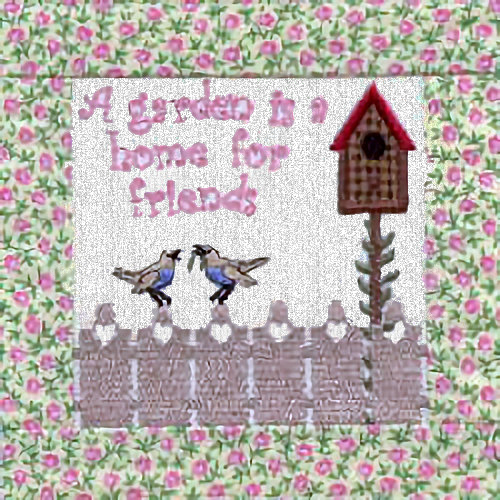 Mini Quilt 2 - Gardening -4