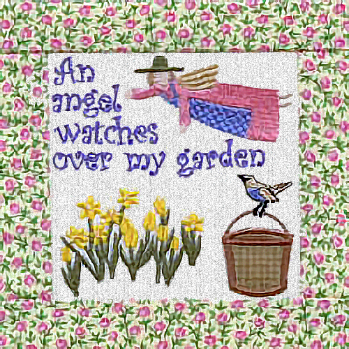 Mini Quilt 2 - Gardening -6