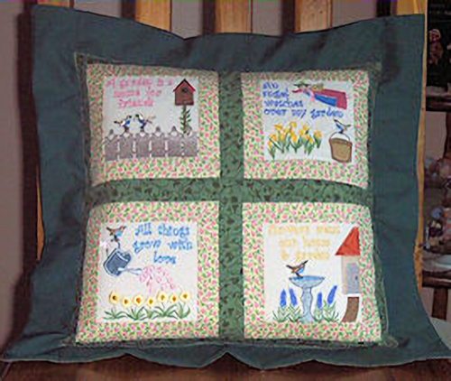 Mini Quilt 2 - Gardening -9