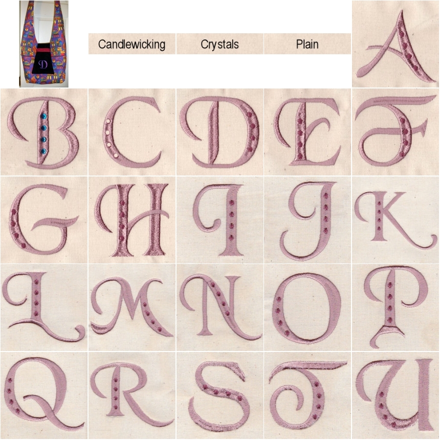 Crystal or Knot Alphabet 