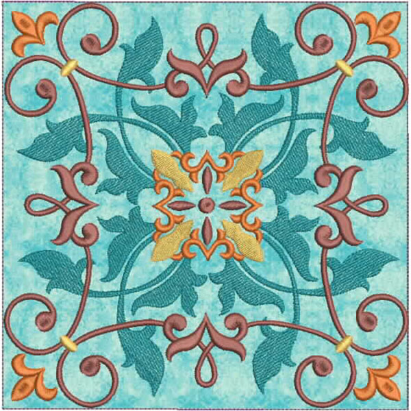 Moroccan Tile Quilt-8