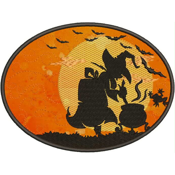 Halloween Silhouette Mug Rugs-5