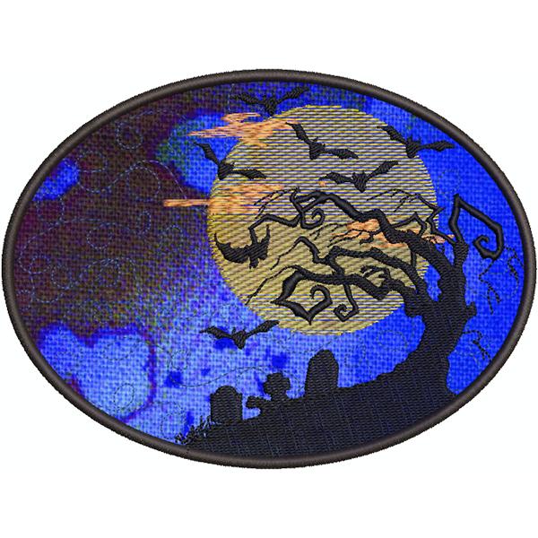 Halloween Silhouette Mug Rugs-7