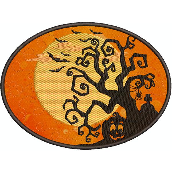 Halloween Silhouette Mug Rugs-11