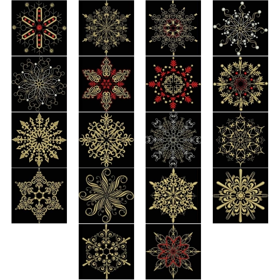 Elegant Snowflakes 