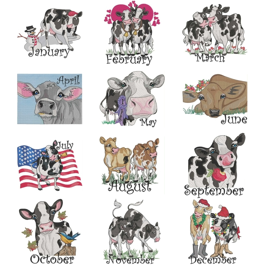 LR Cow Calendar