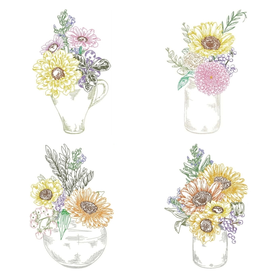 Floral Jars