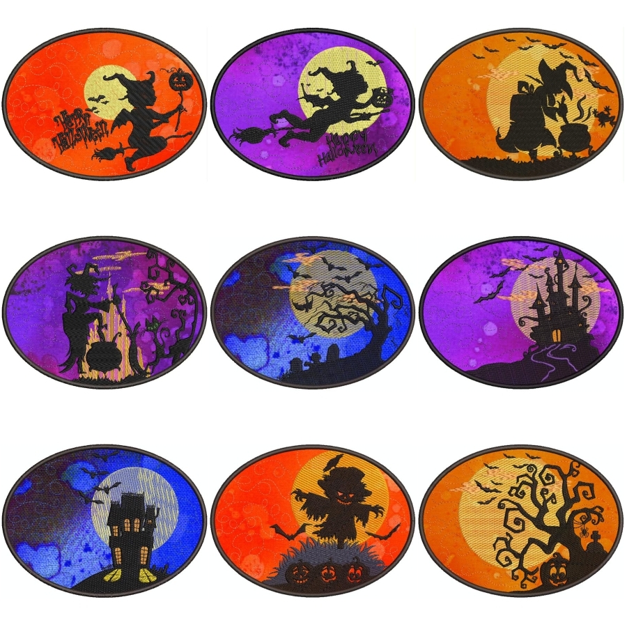 Halloween Silhouette Mug Rugs