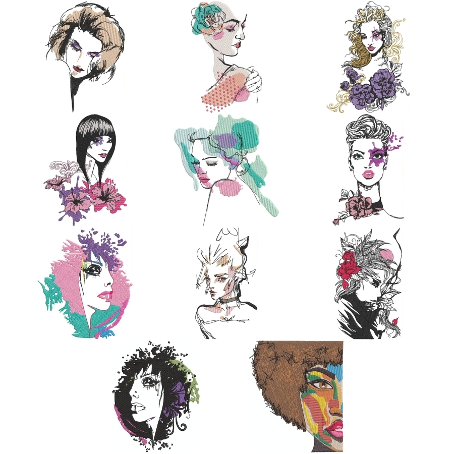 Feminine Dressings In Abstract