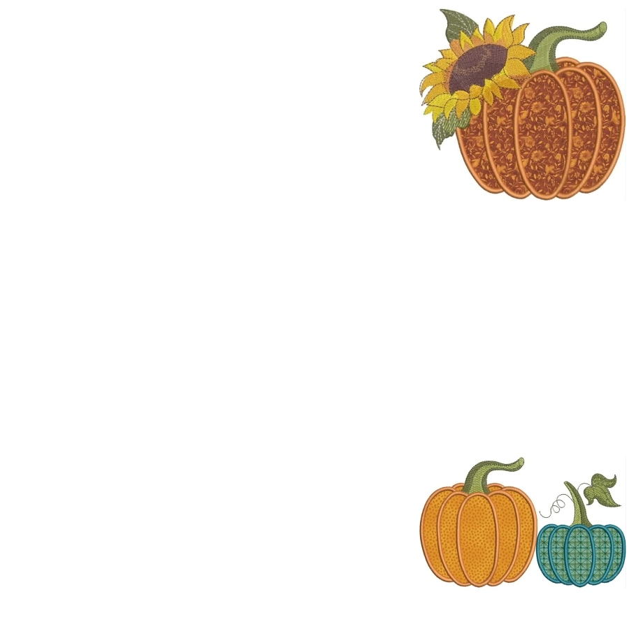 Fall Applique Pumpkins