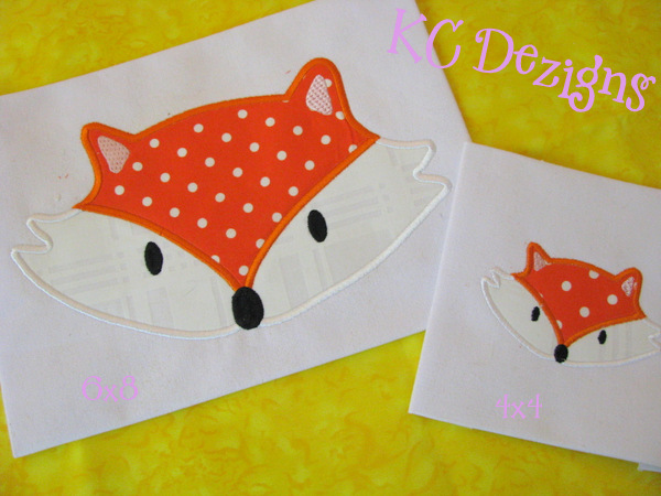 Fox Face Applique