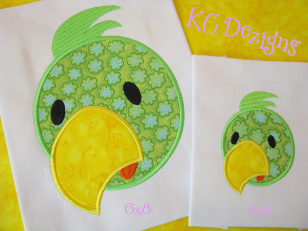 Parrot Face Applique