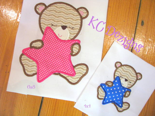 Baby Girl Bear With Stars