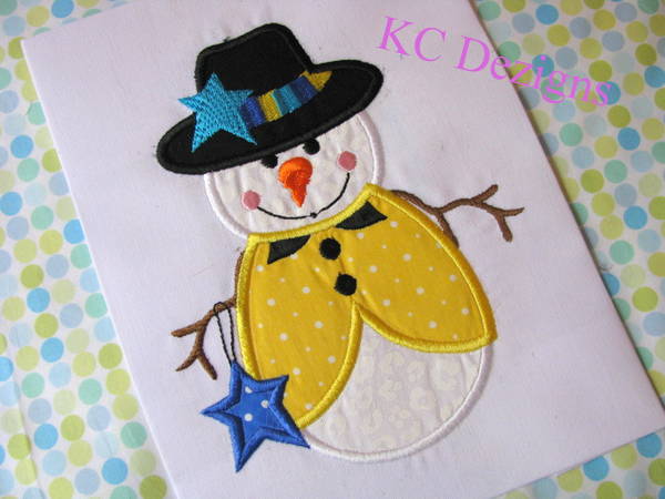 Snowman Holding Star