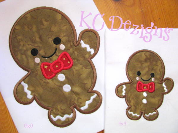 Baby Gingerbread With Bow Tie